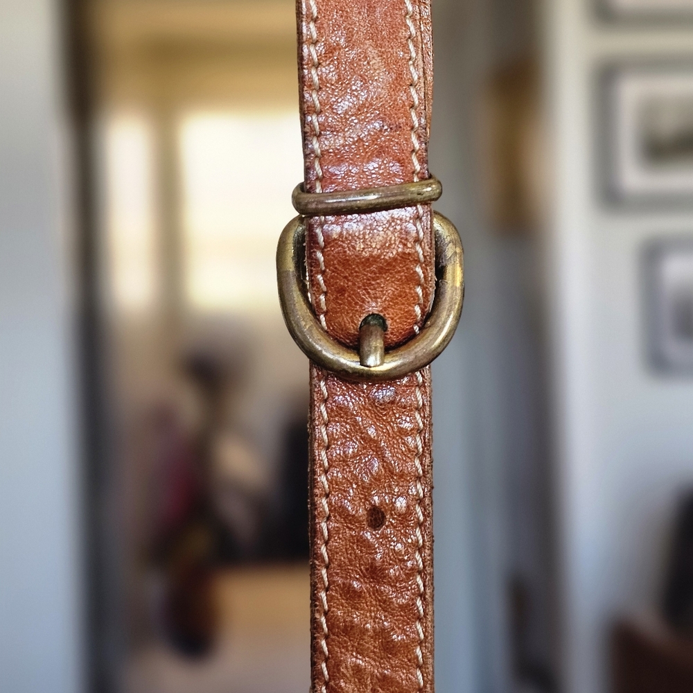 Il Bisonte Vintage Tan Leather Crossbody Bag - Picture 7 of 12